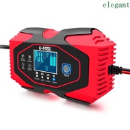 ELEGANT Pulse Repair Charger LED Touch Screen Battery Charger Car Battery Charger Lead Acid 12V/24V 