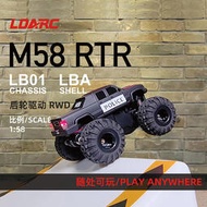 LDARC M58 RTR 到手玩 1/58微型迷你大腳車桌面遙控車CT01遙控器