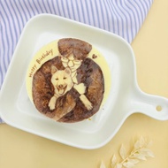 4吋抱抱毛孩 |似顏繪手繪蛋糕  客製化生日蛋糕  重乳酪 人像寵物