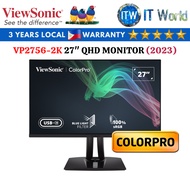 Itw | Viewsonic Monitor 27" (2560x1440 QHD) / 60Hz / IPS / 5ms GTG / VP2756-2K ColorPro (2023 Model)