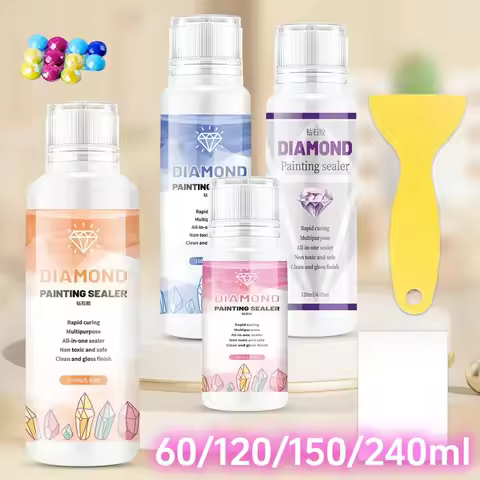 60/120/150/240ml Diamond Art Glue Sealer Diamond Painting Sealer Permanent Hold Sealer for Diamond P