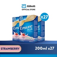 [Carton Of 27] - Ensure Plus - Strawberry 200ml