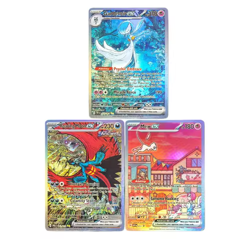 DIY PTCG Cards SVP 053 Promo Mew EX Roaring Moon EX 162/132 Gardevoir 233/091 English Collection Tra