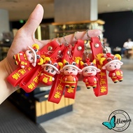 GANTUNGAN Cute Chinese New Year Keychain 2027 Happy Chinese New YearKeychain