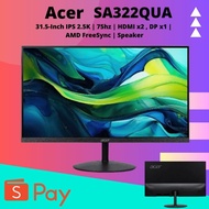 Acer SA322QUA Monitor (31.5"/ IPS/ 2k 2560 x 1440/ 75hz/ 1ms VRB/ 72% NTSC/ 300nits/ Vesa Mount)