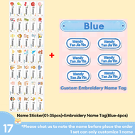 WEFILM Customize Name Stickers Name Tag Waterproof Personalized Cute Labels Children School Statione