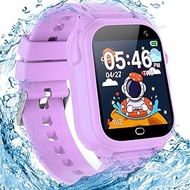 Waterproof Kids Smart Watch with 26 Game for 3-12 Year Old Boys Girls Learning Toys (Pink)
