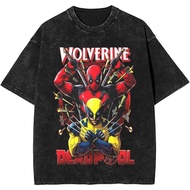 S-5XL Fashion Deadpool & Wolverine Movie D&W Shirt Apparel Comics Superhero Loose Tees for Men Women