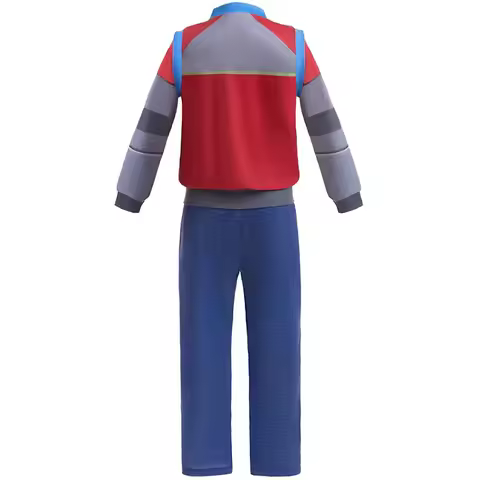 25COSChildren Boys Cartoon Leader Ryder Cosplay Costume Kids Long Sleeve Zipper Coat+Pants+Mask For 
