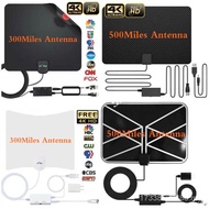 500 Mile Range TV Antenna Indoor Amplified HDTV Antenna  With Signal Amplifier and 16.5FT High Perfo