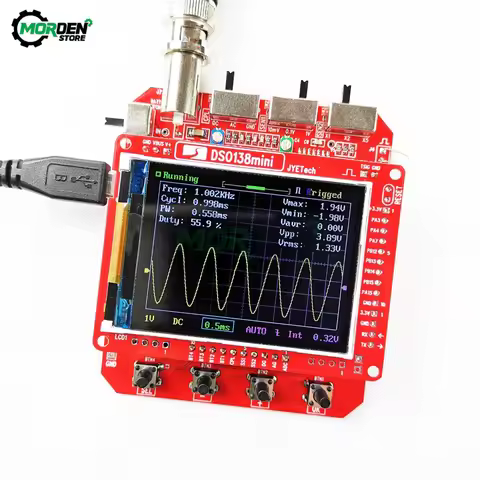 Mini Handheld Digital Oscilloscope DIY Kit ARM Cortex-M3 12-Bit TFT Oscilloscope 10:1 Probe Test Cli