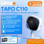 TP-LINK TAPO C110 3MP 2WAY AUDIO H265 INDOOR WIFI CAMERA OFFICIAL WARRANTY FREE MICRO SD 64GB