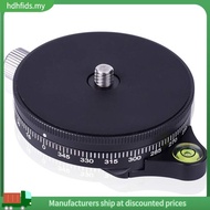 [in ]Camera Pan Base With  Style Plate, 0.95Cm Screw Aluminum Panoramic Ball Tripod Head With Bubble