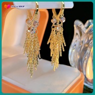 Bông tai nữ đi làm thời trang - khuyên tai nữ ngầu bong tai dài đính đá khuyên tai nữ sang chảnh bon