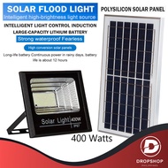 DP Waterproof High Power Solar Flood Light - 300W 400W or 500 WATTS