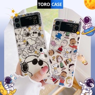 Samsung Z Flip 5 Flip 6 Flip 4 Z Flip 3 case Peanut pattern phone case for Z flip3 Z Flip4 Z flip5 Z