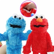 Six Coins Stars Six Coins Stars ตุ๊กตาหุ่นมือ 14 นิ้ว Elmo Cookie Monster Sesame Street Soft Plush Toy Gift