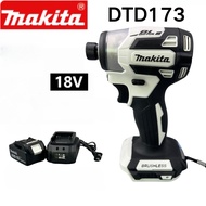 2024 Makita DTD173 White Cordless Impact Driver 18V Brushless Motor Electric Drill Wood/Bolt/T-Mode 180 N · M Rechargeable Tool