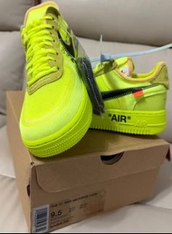 Nike Air Force 1 Low Off-White 螢光黃