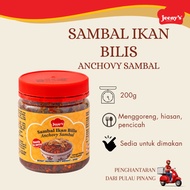 Sambal Ikan Bilis Pedas Sambal Bilis Sambal Anchovies Sambal 200g Spicy Halal Jeeny's