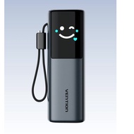 Sạc Dự Phòng Pin 20000mAh 165W Vention Siêu Nhanh Dây Type-C Tích Hợp Màn Hình AI Mặt Cười Dây Đeo T