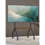 TV Bracket Movable Floor-standing All-in-One Machine Wheeled Trolley All-in-One Machine Art Display 