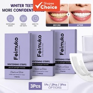 Advanced Teeth Brightening Strips with Hydrogen Peroxide, Stain Defense & Mint Fresh - 7 PIECES Jalu