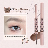 FLORTTE-ดินสอเขียนคิ้วสองด้าน ดินสอเขียนคิ้ว สีคิ้ว