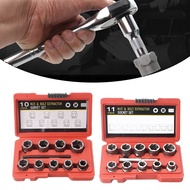 <hund> 10/11pcs 1/2 Broken Bolt Extractor Socket Set Nut Remover Drive  Extractor