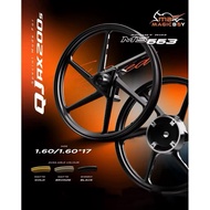 MAGIC BOY SPORT RIM MS663 AX200S NOVA160 NOVA150 SCOOTER 6 BATANG SIZE 160/160*17 MAGICBOY 6 KAKI RI
