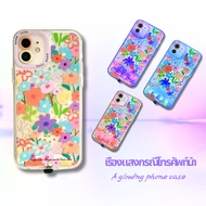 Suitable for iPhone16/15/14/13/12/11/X/XR/Xs, Castle Flower, Flower, Glowing LED Phone Case, Flashin