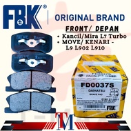 FBK Brake Pad Front/ Depan - Kancil Mira L7 Turbo, Kenari Move L9 Turbo L902 L910 660