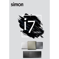 Simon I7 Series Switch (Frame) 2G 3G 4G 5G Matt White/ Gold Champagne /Graphiye Black