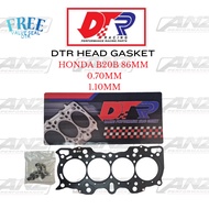 HONDA B20B DTR HEAD GASKET METAL 0.70MM 1.10MM 86MM FREE VALVE SEAL - B20