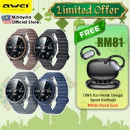 Awei H18 AMOLED HD Screen Display Smart Watch Health Bluetooth Call Waterproof Outdoor SmartWatch Ma