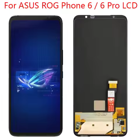 6.78" AMOLED 165Hz '' For Asus ROG Phone 6 LCD Display Screen Touch Panel Digitizer Frame For ROG Ph