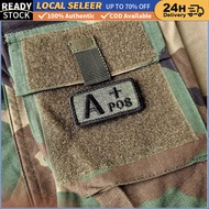 Olive Blood Type Patch A+ B+ AB+ O+ Tactical Patches Badge Embroidery Military Patch Morale Tactical