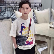 gucci 滿logo星星印花藍色兒童腰包胸包25*14*3cm 全新閒置配件塵袋