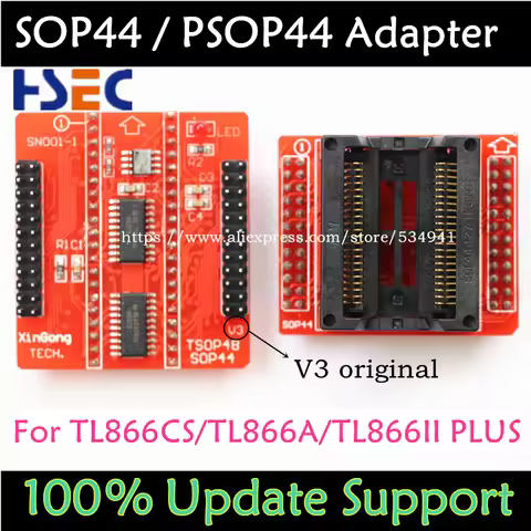 Original V3 TSOP48 PSOP44 SOP44 Adapter IC Adapter For MiniPro TL866CS /A TL866II PLUS TL866 Univers