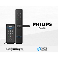 Philips Easykey 7300 Door Digital Lock &amp; Philips Easykey 5100K Gate Digital Lock | With 3 Years Onsite Warranty | Hoz