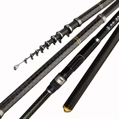 Rocky Fishing Rod Ultralight Weight Spinning Fishing Rod Carbon Fiber 3.6M 4.5M 5.4M 6.3M 7.2M Fishi