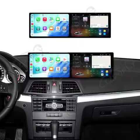 9.1 Inch Dual Screen Car Radio For Mercedes-Benz E-Class 2-Door Coupe W212 2012-2014 NTG 4.5 CarPlay