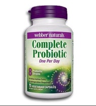 Webber Naturals Probiotic 維柏健益生菌300億,75粒膠囊