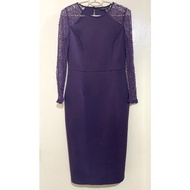 Preloved Dorothy Perkins Round Neck Dress Purple Size 10