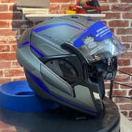 Shark Evo Es Yari Blue MATT 180 Modular Flip Up Shark Helmets Shark Helmet Shark Helmets