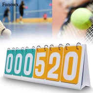 [AbabixaMY] Flip Scoreboard 6 Digit Tabletop Flip Scoreboard for Outfoor Baseball Soccer