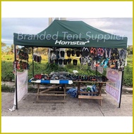 ♟ ☏ ❦ 3m x 4.5m HOMSTAR Retractable Tent "COMPLETE SET" Gazebo/ Memorial/Garage/ Party/ ALL PURPOSE