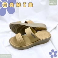 42171 cania คาเนีย รองเท้าแตะ สวม ผู้หญิง ส้นเตารีด Size 36-39 พร้อมส่ง