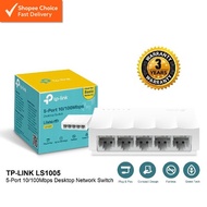TP-Link LS1005 Network Switch – 5-Port 10/100Mbps RJ45 LAN Hub with Compact Plastic Casing