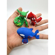 Combo set of 3 Weather Pokemon | IN3D Keychain Toys | Military Model